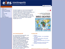Tablet Screenshot of entwicklungspolitik.org