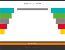 Tablet Screenshot of entwicklungspolitik.net